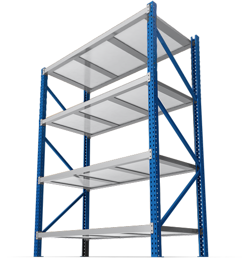 storage rack blue